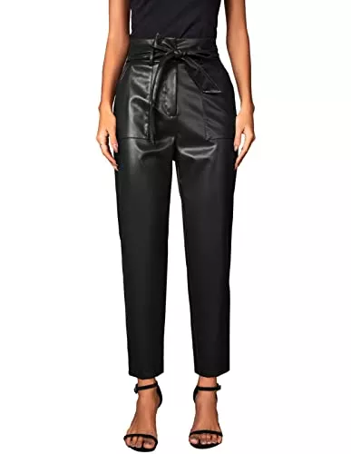 GRACE KARIN Hosen GRACE KARIN Damen Hose High Waist 9/10 Elegant Bleistifthose Casual Carpi Hose mit Taschen