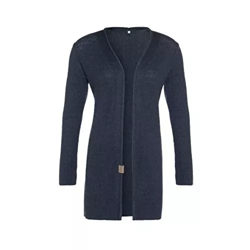 Knit Factory Strickjacken Knit Factory - June Strickjacke - Lange Damen Strickjacke - Cardigan aus Baumwollmix - Hochwertige Qualität