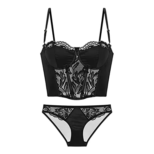 callmo Unterwäsche & Dessous Dessous Damen Sexy Unterwäsche Suspender Set Sexy Women Sexy Lingerie Sleepwear Fishnet Bodysuit Sissy Sheer Babydoll Lingerie Set