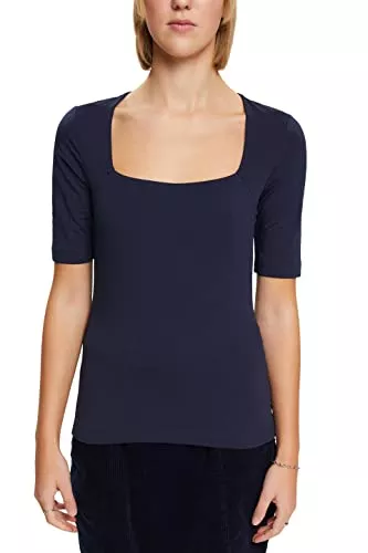 ESPRIT T-Shirts ESPRIT Oberteil mit Karree-Ausschnitt