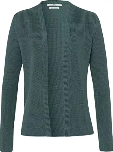 BRAX Strickjacken BRAX Damen Style Amelia Anique Soft Cotton Cardigan in offener Form Strickjacke