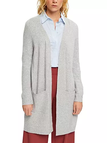 ESPRIT Strickjacken ESPRIT Mit Wolle: offener Cardigan