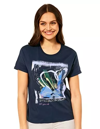 Cecil T-Shirts Cecil Damen Frontprint T-Shirt