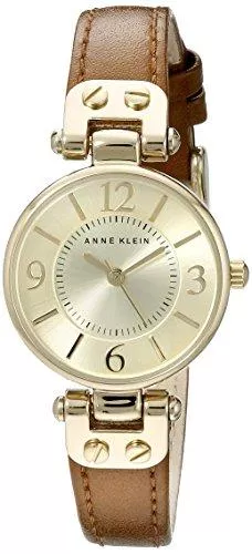 Anne Klein Uhren Anne Klein Damen-Armbanduhr Armband Leder Braun Quarz Analog 10-9442CHHY