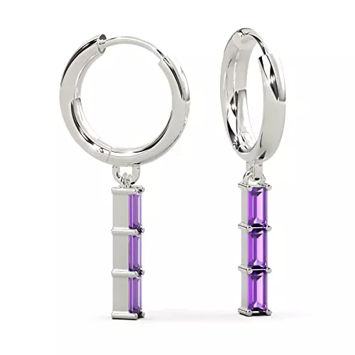 Schöner-SD Schmuck Schöner-SD Creolen Ohrhänger 925 Silber Zirkonia hängend