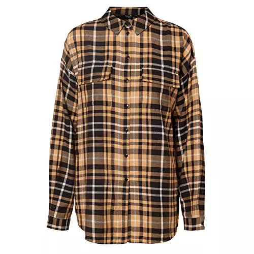 VERO MODA Langarmblusen VERO MODA Damen Bluse Fuxy braun L