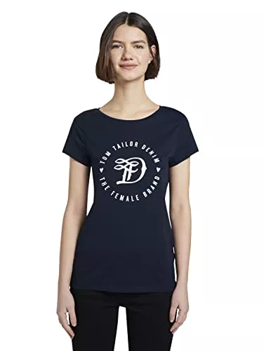 TOM TAILOR Denim T-Shirts TOM TAILOR Denim Damen T-Shirt mit Print