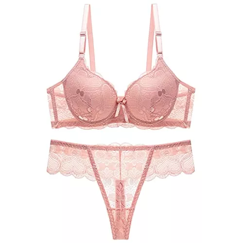 Generic Unterwäsche & Dessous Damen-BHS, Spitzen-BH, Push-Up-BH In Übergröße, Bralette, Dünne Körbchen, Bügel-BH,Schwarz,85C