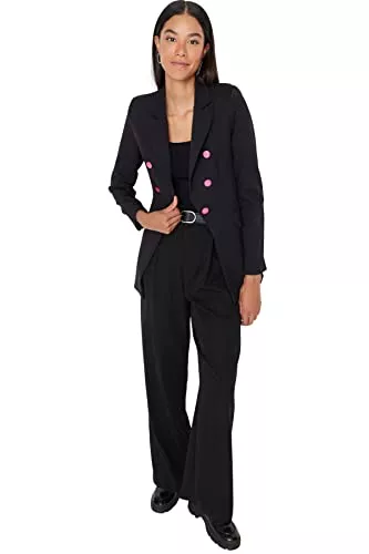 TRENDYOL Blazer TRENDYOL Frau Normal Zweireihig Reverskragen Webstoff Blazer