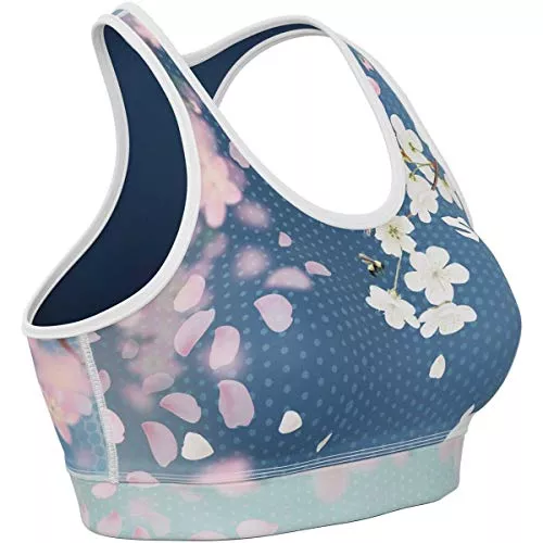 SMMASH Tops SMMASH Damen Compression Sport Bra, Funktionstop für Crossfit, Fitness, Gym, Laufen, Yoga Top, Fit Cut BH Damen Atmungsaktiv und Leicht, Tops Frauen, Hergestellt in der EU