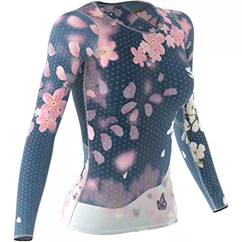 SMMASH Langarmshirts SMMASH Kompressionsshirt für Damen Langarm Longsleeve, Funktionsshirt für Sport Outdoor OCR Cross-Training Crossfit Fitness Yoga Gym, Atmungsaktives Langarmshirt, Professionelle Sportbekleidung