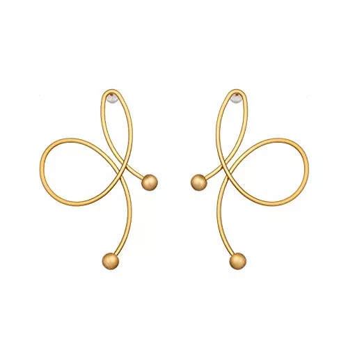 GYXYZB Schmuck Gold Personalisierte Ohrstecker Einfache Silberne Schöne Schmuck Für Damen