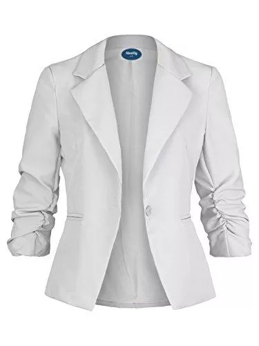 4tuality Blazer 4tuality Damenblazer tailliert mit 3/4 Arm Gr. S - XXL