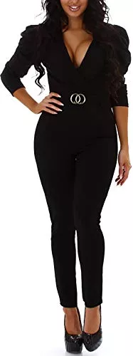 Jela London Jumpsuits Jela London Damen Overall Onesie Jumpsuit Romper Bandeau Neckholder (36-38)