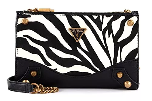 GUESS Taschen & Rucksäcke GUESS Amantea Top Zip Crossbody Zebra