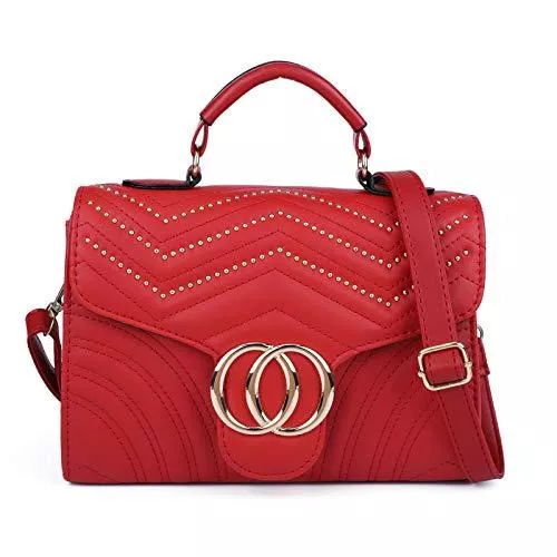 Gladdon Taschen & Rucksäcke Gesteppte Crossbody-Tasche für Damen, modische Schultertasche, mit Nieten