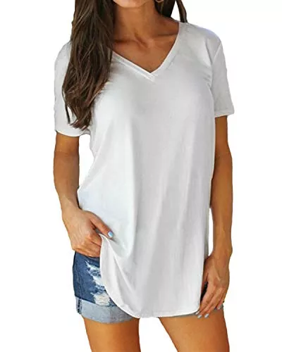 Tincini T-Shirts Damen Tshirt Sommer Kurzarm Shirts Casual Rundhals Farbverlauf Lose Basic Tops Beiläufig Bluse Oberteile
