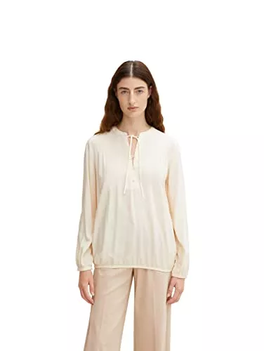 TOM TAILOR Langarmblusen TOM TAILOR Damen Bluse mit Bindedetail