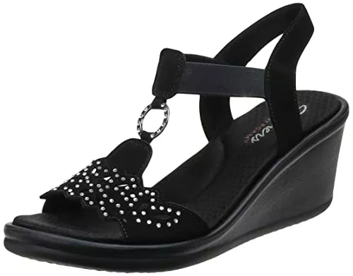 Skechers Sandalen & Slides Skechers Damen Rumblers - Queen B Keilabsatz-Sandale