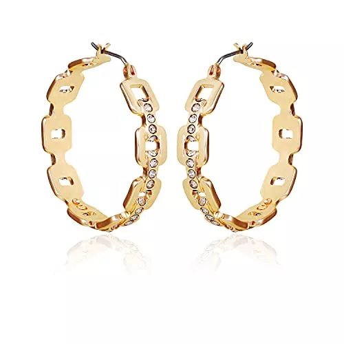 GUESS Schmuck Kreolen mit Steinakzentuierung.