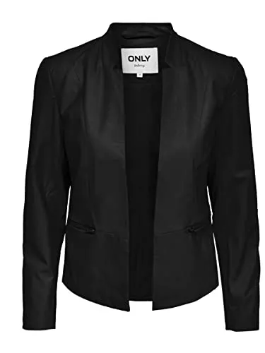 ONLY Blazer ONLY Female Blazer Reißverschluss Kunstleder