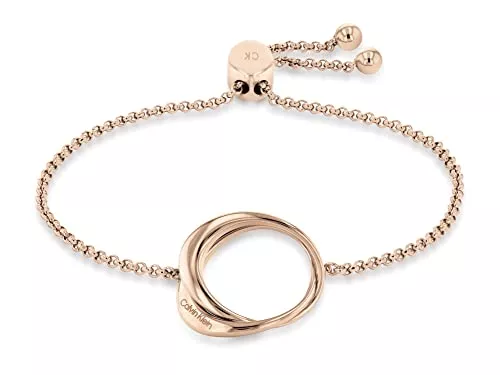 Calvin Klein Schmuck Calvin Klein Gliederarmband für Damen Kollektion WARPED RINGS