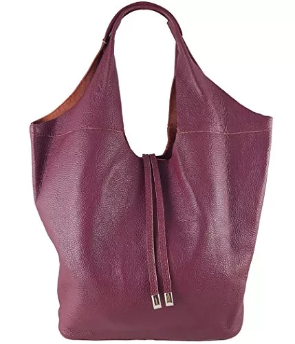 Freyday Taschen & Rucksäcke Freyday Echtleder Shopper mit Schmucktasche in vielen Farben Schultertasche Damen Henkeltasche S05