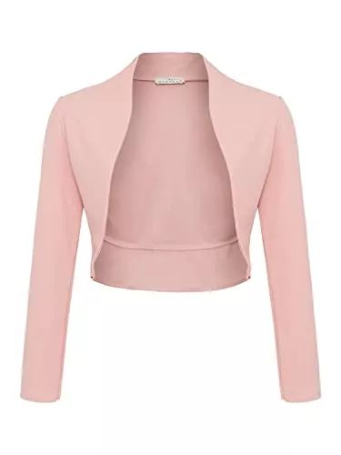 DANAEST Strickjacken DANAEST Damen Langarm Bolero Festlich Strickjacke Schulterjacke Kurz Top (700)