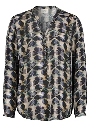 Cartoon Langarmblusen Cartoon Damen Casual-Bluse mit Muster