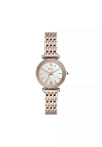 Fossil Uhren FOSSIL Damenuhr Carlie Mini Edelstahlarmband