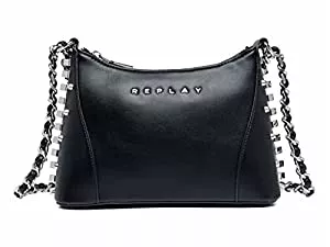 Replay Taschen & Rucksäcke Replay Damen FW3365 Schultertasche, 098 Black, One Size