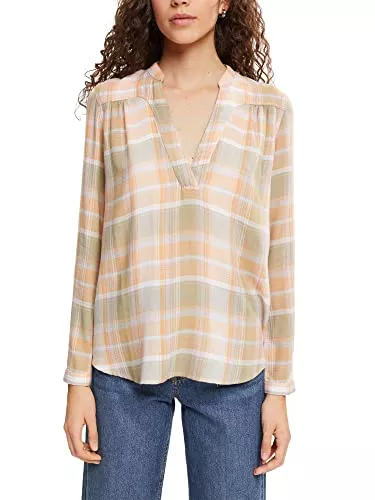 ESPRIT Langarmblusen ESPRIT Bluse mit Karomuster