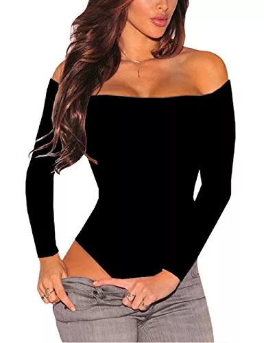 SEBOWEL Langarmshirts SEBOWEL Body Damen Langarm Kurzarm Damenbody Sexy Elegant Bodysuit Tops Unterziehbody Langarmbody für Frauen