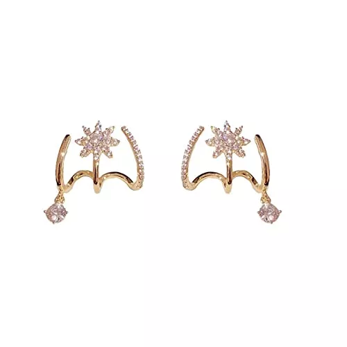Generic Schmuck Ohrstecker Ohrring Damen Mode Geometrische Glänzende Kristall Ohrringe Vertraglich Frauen Trend Temperament Elegante Ohrstecker Schmuck