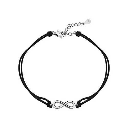 Sofia Milani Schmuck SOFIA MILANI - Damen Armband 925 Silber - Unendlich Anhänger Stoff