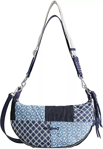 Desigual Taschen & Rucksäcke Desigual Damen bols_hydra kuwait Umhängetasche, Blau, Einheitsgröße EU