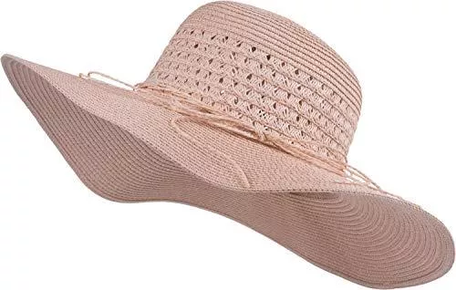 styleBREAKER Hüte & Mützen styleBREAKER Damen Großer Sonnenhut mit dünnem Hutband und Schleife, Strohhut, Schlapphut, Sommerhut, Hut 04025024