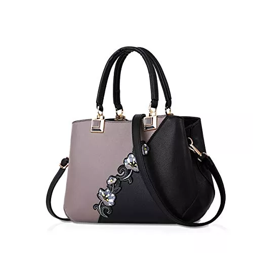 NICOLE & DORIS Taschen & Rucksäcke NICOLE & DORIS Handtaschen Damen modische Damenhandtaschen Taschen Damen Umhängetaschen mit Blumenmuster Spleiß Farbe