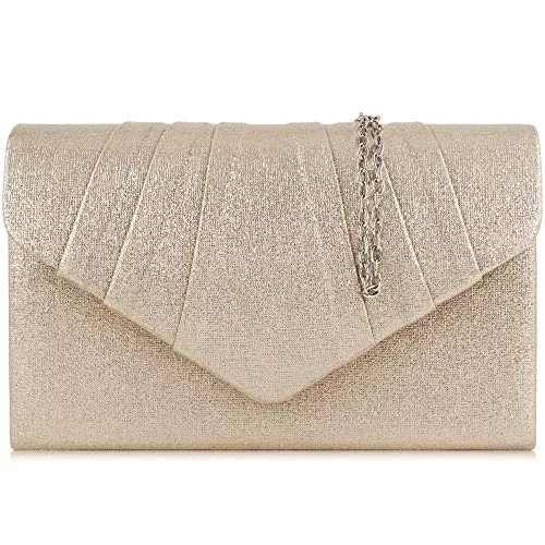 Milisente Taschen & Rucksäcke Milisente Clutch Damen, Elegante Wildleder Clutch Umschlag Crossbody Klassisch Clutch Tasche Abendtasche klein umhängetasche