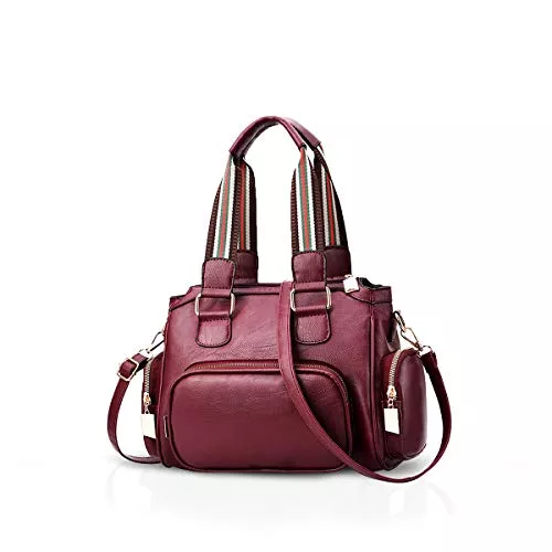 NICOLE & DORIS Taschen & Rucksäcke NICOLE&DORIS Neu Damen Handtasche Geldbörsen und Umhängetasche Weiches Leder Crossbody Tasche mit mehreren Taschen