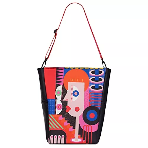 Rulco Taschen & Rucksäcke Maula Art Bag Damen Umhängetasche Laptoptasche Groß Handtaschen zum umhängen.Women Shopper Bag XXL Gross Tote Bag. Damen Sportlich Tasche Laptop Reisetasche Weekender Schultertasche Frauen Geschenke