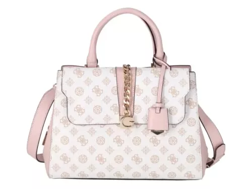 GUESS Taschen & Rucksäcke GUESS Tiberia Society Satchel White Logo