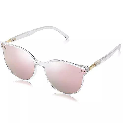 SOJOS Sonnenbrillen & Zubehör SOJOS Klassisch Retro Runde Sonnenbrille Damen Herren Groß Brille BLOSSOM