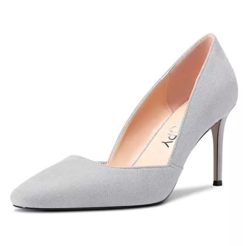 MAGIOPY High Heels MAGIOPY Damen Stiletto Geschlossene Eckige Zehenkappe Hoher High Absatz Heel Pumps Slip-on Hochzeit Büroschuhe Dress 8.5 cm Heels Schuhe