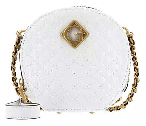 GUESS Taschen & Rucksäcke GUESS Nerina Crossbody Circle Bag White