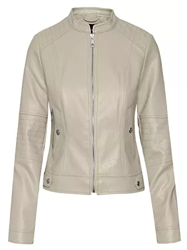 VERO MODA Jacken VERO MODA Damen Kunstlederjacke VMLove Lavine Übergangsjacke im Biker-Stil