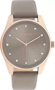 Oozoo Uhren Oozoo Große Damenuhr mit Lederband und Zifferblatt mit 12 Cubic Zirkonia 42 MM Durchmesser in verschiedenen Variationen