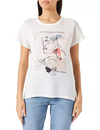 ONLY T-Shirts ONLY Damen Onlflora Res S/S Art Foil Top Box JRS T-Shirt