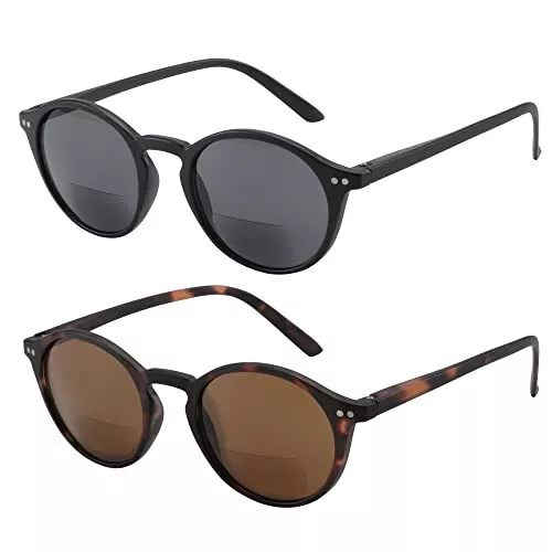 ZENOTTIC Sonnenbrillen & Zubehör ZENOTTIC Bifokale Lesebrille UV400 Schutz Federscharnier Leser für Damen Herren Komfortable Stilvolle Lesebrille