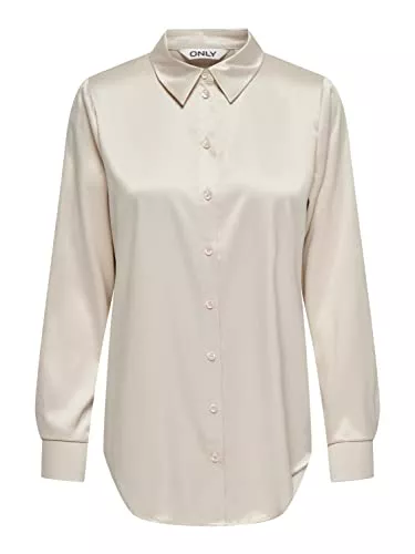 ONLY Langarmblusen ONLY Damen Onlvictoria Ls Loose Satin Shirt Nooswvn Bluse
